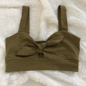 Tied crop top